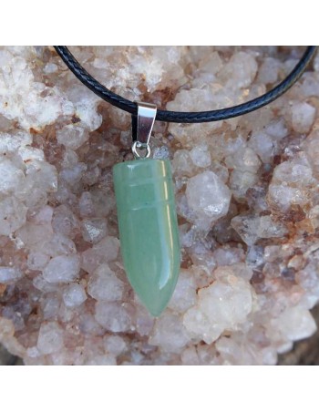 Colgante Péndulo de Cuarzo Verde Artesanal: Conecta con la Naturaleza 2