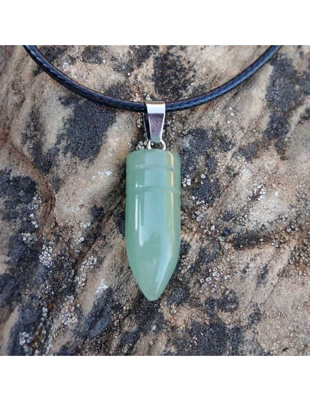 Colgante Péndulo de Cuarzo Verde Artesanal: Conecta con la Naturaleza
