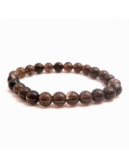 Pulsera de Cuarzo Ahumado 8mm: Protección y Equilibrio