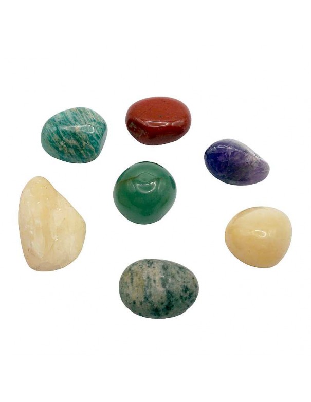 Set de piedras siete chakras. Armoniza tu cuerpo y mente