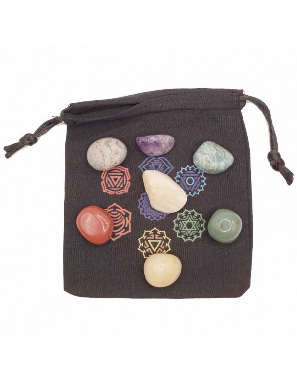 Set de piedras siete chakras. Armoniza tu cuerpo y mente