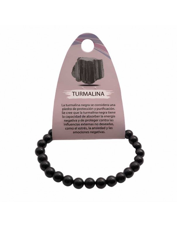 Pulsera de Turmalina Negra de 6mm - Protección y Purificación Energética