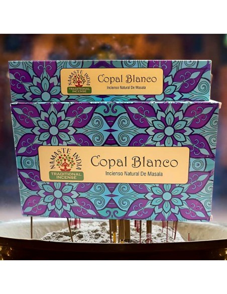 Incienso Copal Blanco Namaste: Energía Positiva y Purificación