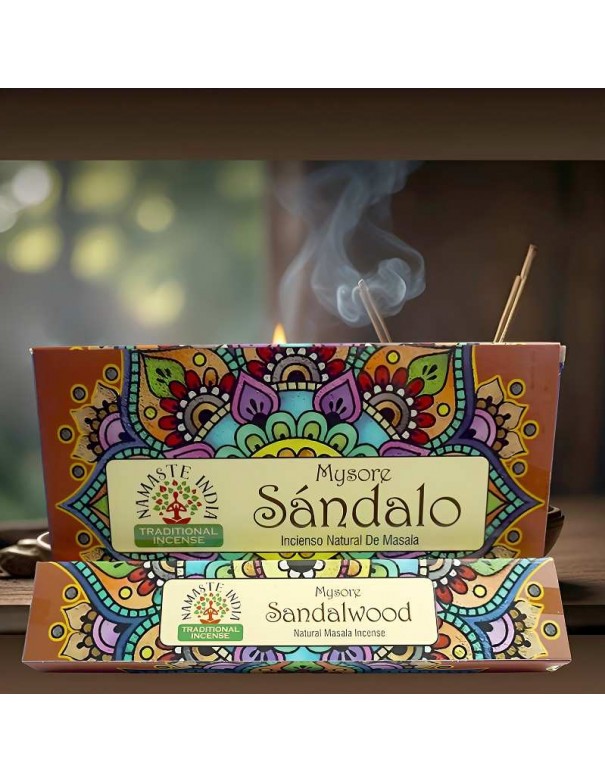 Incienso Sándalo de Mysore Namaste: Una fragancia exótica y ancestral