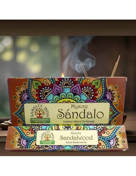 Incienso Sándalo Mysore Namaste: Una fragancia exótica y ancestral