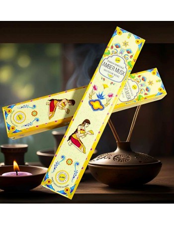 Incienso Premium Ámbar Musk de SreeVani: La Esencia del Amor