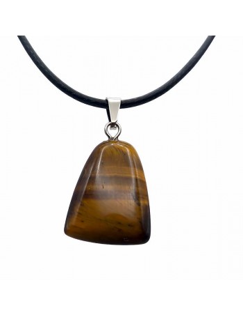 Colgante Rodado de Ojo de Tigre: Protección y Energía en un Diseño Elegante 2