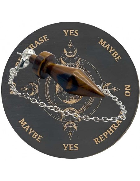 Péndulo de Ojo de Tigre: Poder y Precisión para Radiestesia