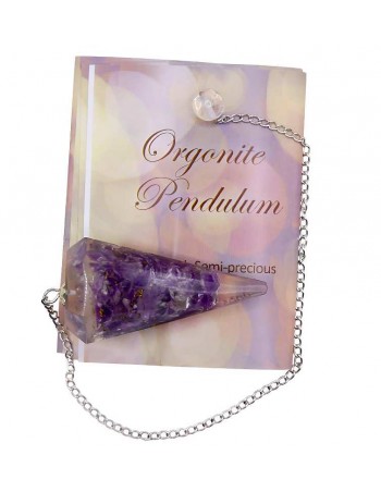 Péndulo de Orgonita y Amatista Facetado. Equilibrio y Energía 2
