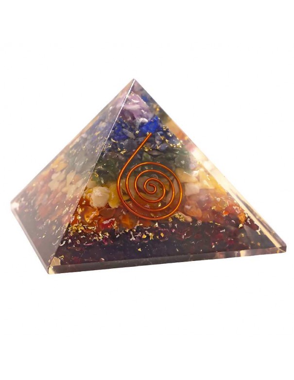 Pirámide de Orgonita 7 Chakras: Energía y Armonía en un Diseño Único