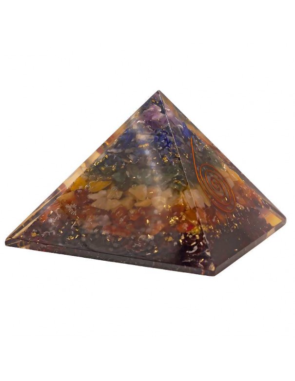 Pirámide de Orgonita 7 Chakras: Energía y Armonía en un Diseño Único