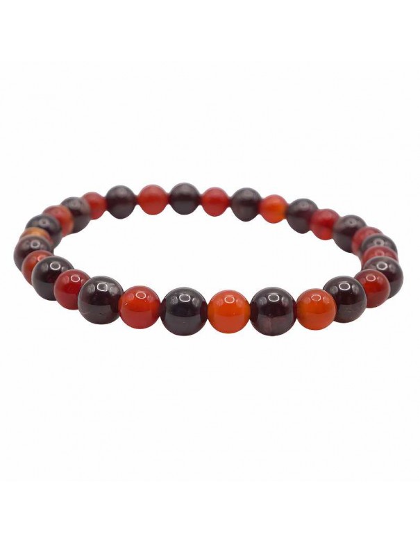 Pulsera de Granate y Cornalina - Energía Sexual y Vitalidad