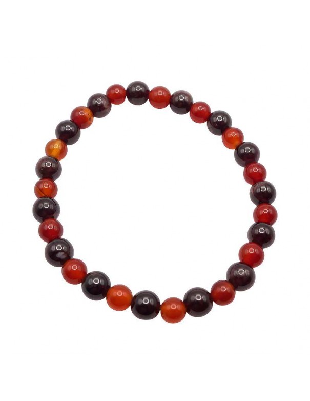 Pulsera de Granate y Cornalina - Energía Sexual y Vitalidad