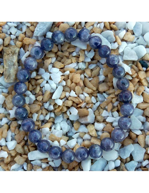 Pulsera de Tanzanita Natural 7mm – Equilibrio, Intuición y Elegancia