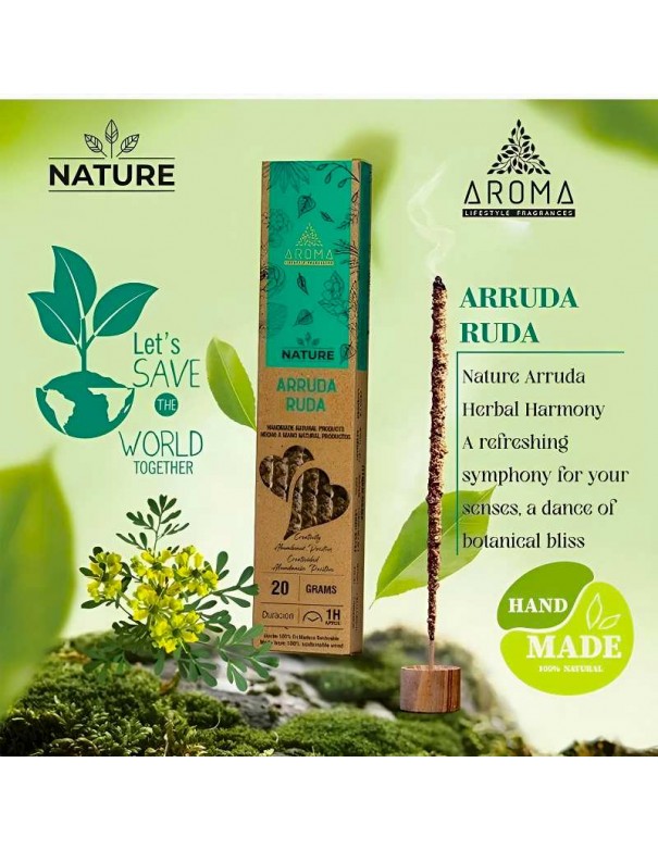 Incienso Orgánico de Ruda – Protección y Energía Positiva