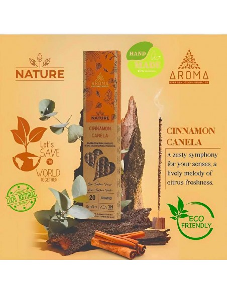 Incienso Orgánico de Canela – Energía, Calidez y Armonía en Cada Varilla