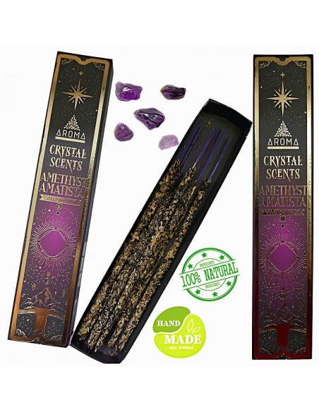 Incienso Aroma Amatista la Magia del Cristal – Armonía y Energía Positiva