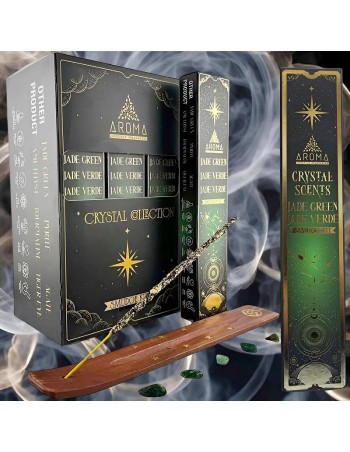 Incienso de Jade Verde – Aroma Crystal Scents - Relajación y Energía Positiva