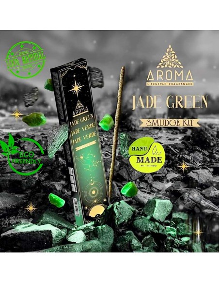 Incienso de Jade Verde – Aroma Crystal Scents - Relajación y Energía Positiva