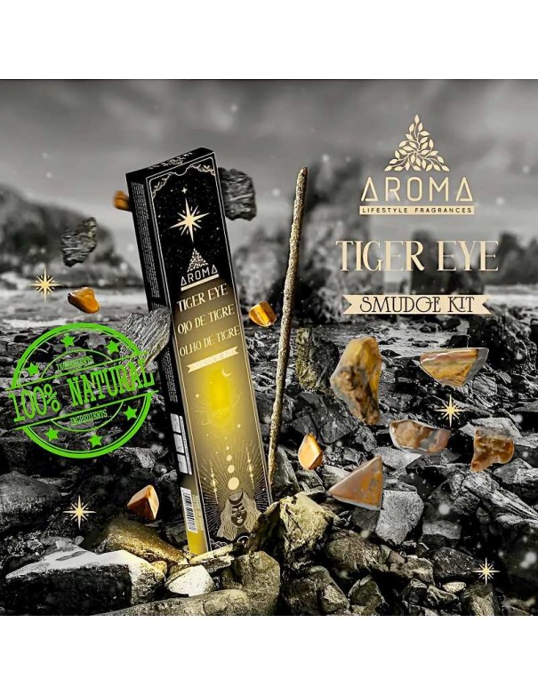 Incienso Ojo de Tigre - Aroma Crystal Scents - Energía y Protección Natural
