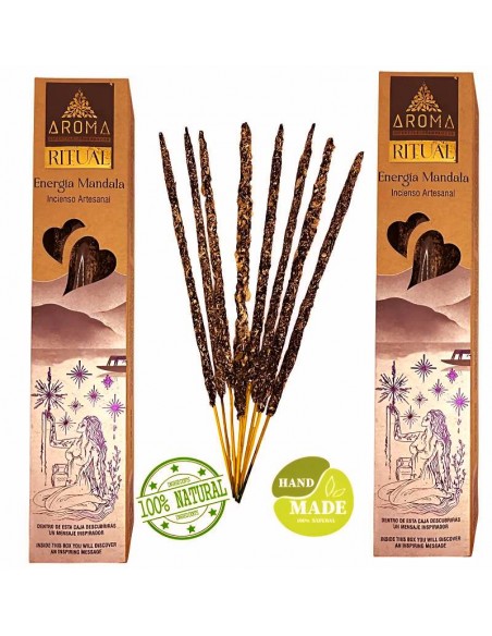 Incienso Ritual Energía Mandala - Incienso Artesanal Natural con Aroma Envolvente