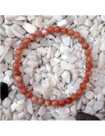 Pulsera Ajustable de Piedra de Sol Natural – Cuentas de 6mm