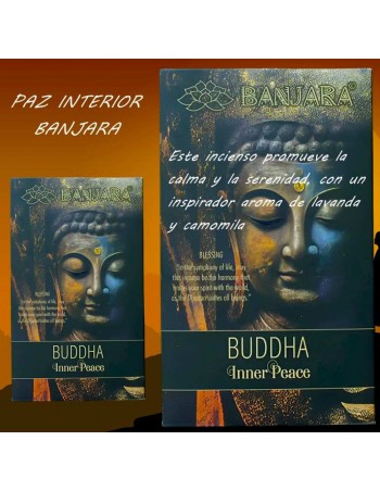Incienso Banjara Buddha Paz Interior – Lavanda y Camomila