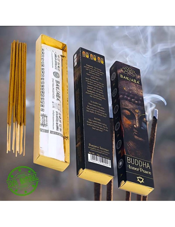 Incienso Banjara Buddha Paz Interior – Lavanda y Camomila