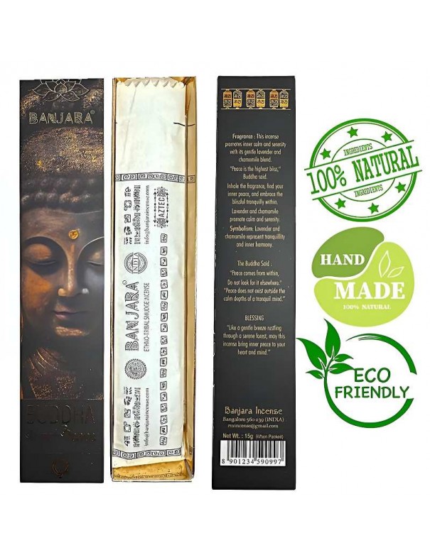 Incienso Banjara Buddha Paz Interior – Lavanda y Camomila