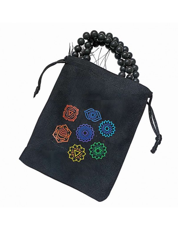 Mala de Ágata Negra 108 Cuentas – Protección y Enfoque Espiritual