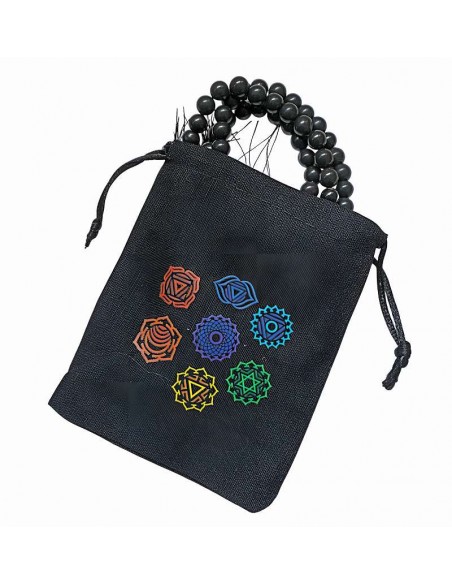 Mala de Ágata Negra 108 Cuentas – Protección y Enfoque Espiritual