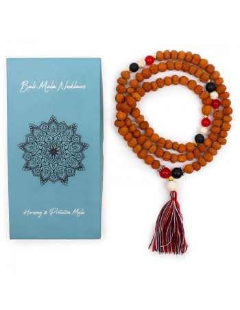 Mala Bali Rudraksha "Cree y Crece" – Japa Mala 108 Cuentas