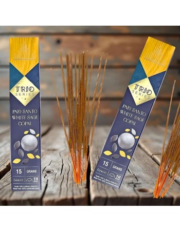 Incienso Aroma Trio Series – Palo Santo, Salvia Blanca y Copal 2