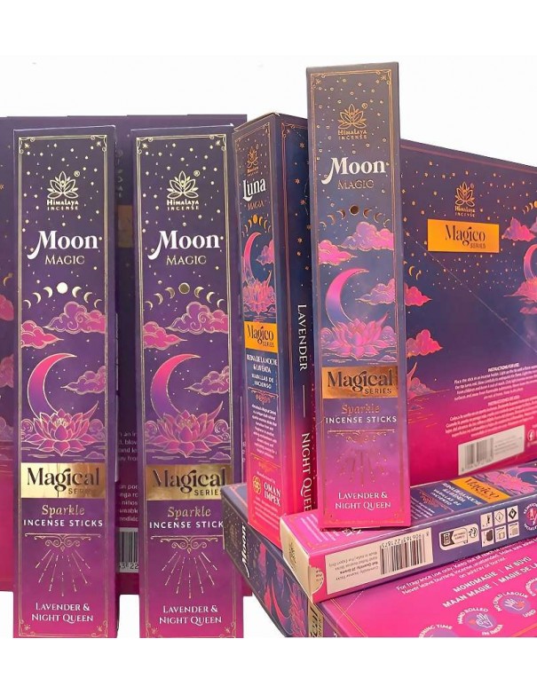Incienso Himalaya Luna Mágica – Lavanda & Dama de Noche- Misticismo y Relajación Espiritual