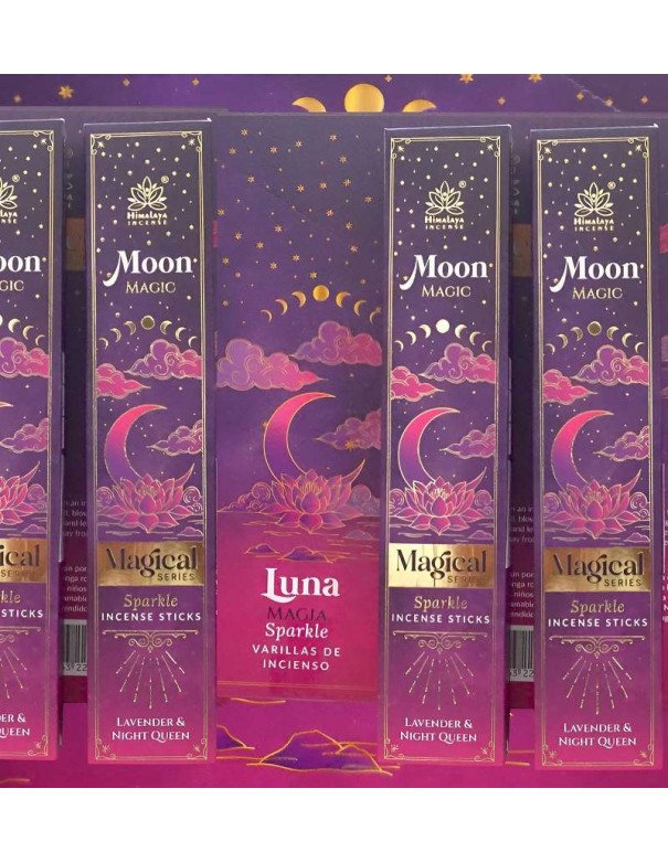 Incienso Himalaya Luna Mágica – Lavanda & Dama de Noche- Misticismo y Relajación Espiritual
