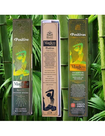 Incienso Vibraciones Positivas  – Eucalipto y Salvia blanca