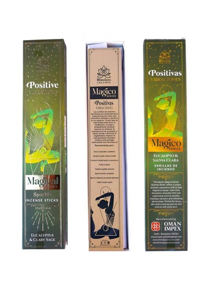 Incienso Vibraciones Positivas – Eucalipto y Salvia blanca - Magical Series Himalaya