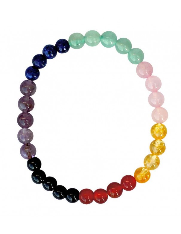 Pulsera 7 Chakras con Piedras Naturales – Energía, Armonía y Conexión Espiritual