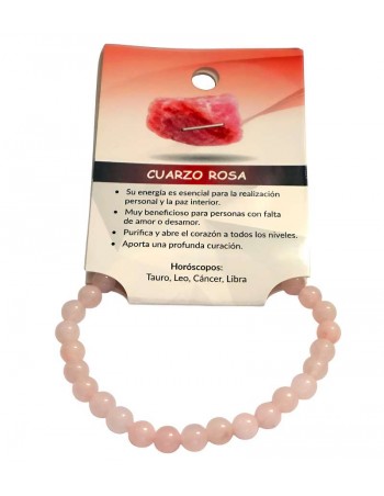 Pulsera de Cuarzo Rosa 6 mm – Amor, Sanación y Energía del Corazón 2