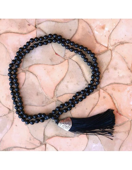 Japa Mala de Shungita | 108 Cuentas de Poder Protector