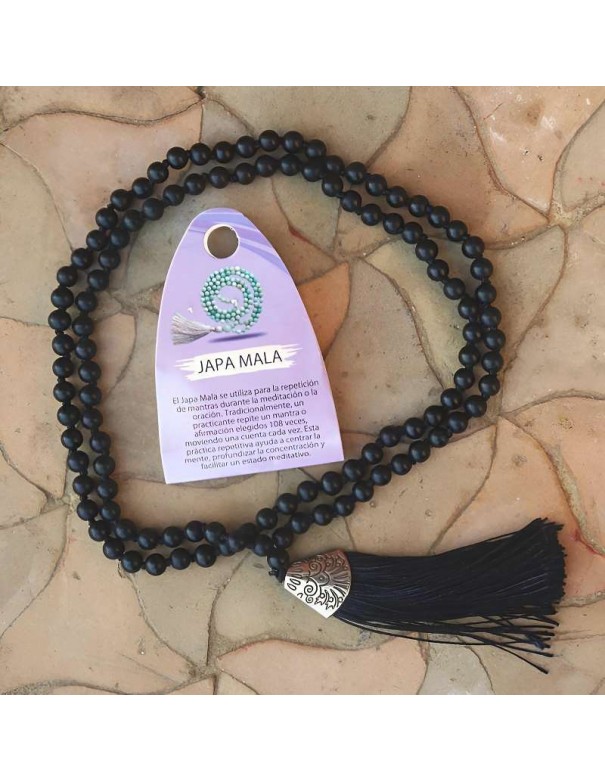 Japa Mala de Shungita | 108 Cuentas de Poder Protector