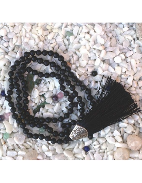 Japa Mala de Shungita | 108 Cuentas de Poder Protector