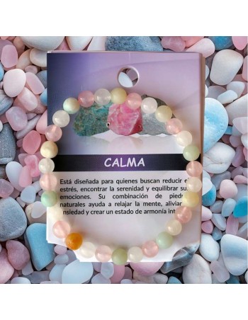 Pulsera Combinada "Calma" Reducción del Estrés y Armonía Emocional