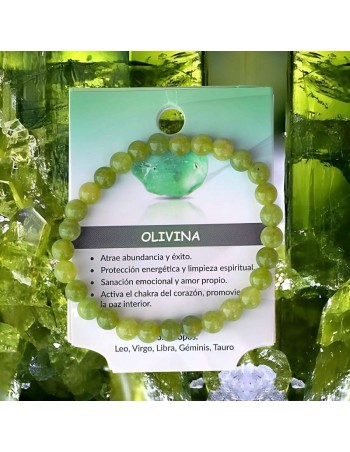 Pulsera Ajustable de Olivina – Prosperidad y Éxito