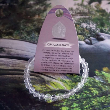Pulsera de Cuarzo Blanco - Claridad, Protección y Equilibrio 2