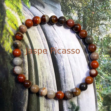 Pulsera de Jaspe Picasso - Equilibrio, Creatividad y Protección