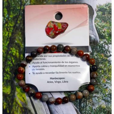 Pulsera de Jaspe Picasso - Equilibrio, Creatividad y Protección 2
