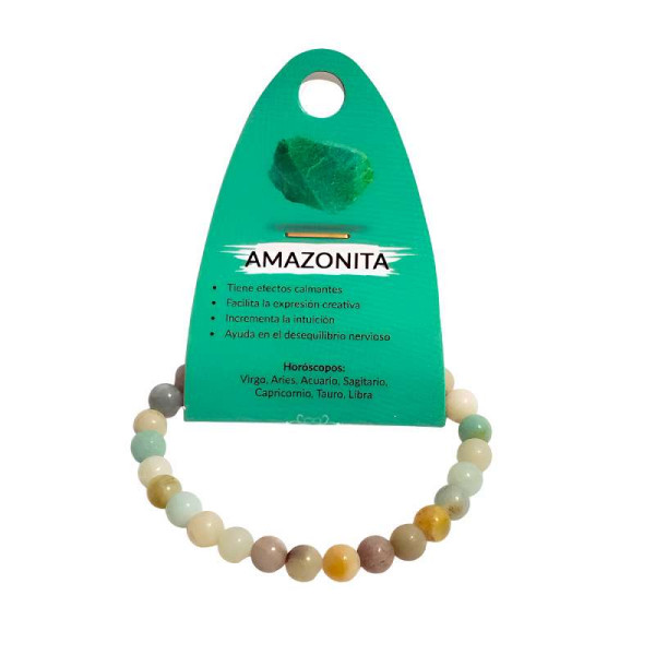 Pulsera de Amazonita: Elegancia Natural y Energía Positiva en una Joya Exclusiva