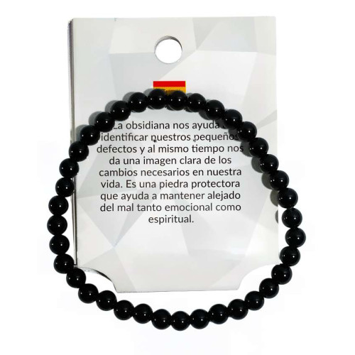 Pulsera de Obsidiana Negra para Hombre – Protección y Estilo