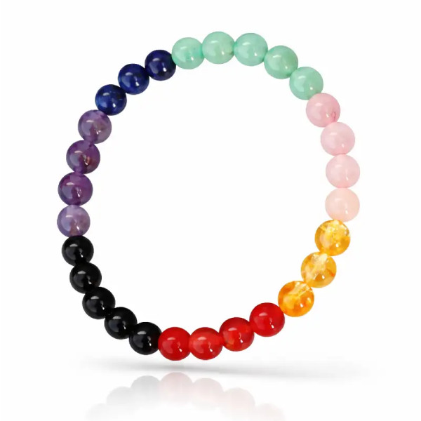 Pulsera 7 Chakras con Piedras Naturales – Armonía y Conexión